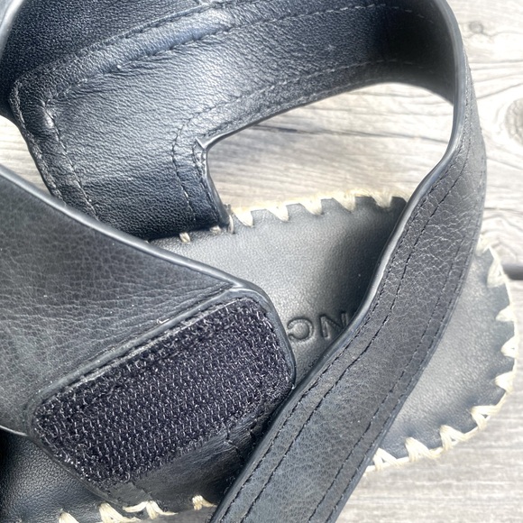 Vince Leather Espadrilles Size 9 Black - EUC- gorgeous and comfy - Picture 9 of 12